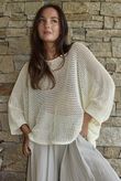 Conrad Grunge Loose Cotton Knit Buttercream